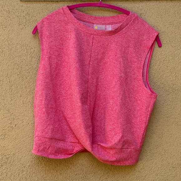 Zella Tops - Zella Pink Workout Sleeveless Crop Top with Waist Line Length for Women